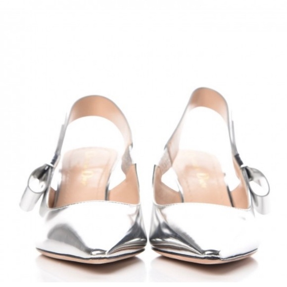 Christian Dior J’adior Metallic Slingback Pumps - Picture 6 of 16